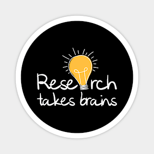 'Research Takes Brains' Autism Awareness Shirt Magnet
